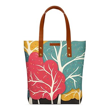 Dailyobjects Womens Tote Bag(Multicolored,Happ-Fore-Dvn-Tot-Bag)