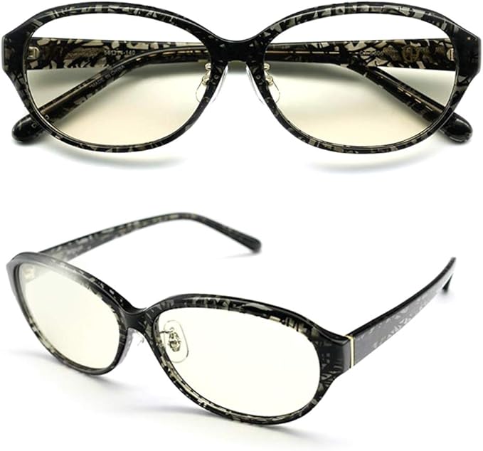 Amazon メラニンサングラス レディース Uvカット ブルーライトカットうすいカラービーナスブラック クリア クリアーレンズ ケースセット サングラス 通販