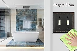 OKAWYC Double Toggle Light Switch Cover Belaire