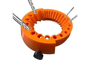 RAINPOT Saker Drill Bit Sharpener,Power Drill Bit Grinding Attachment for 2 to 13 mm Bits,Compatible with 125mm Angle Grinders,Durable and Easy-to-Use Tool for Sharpening Old Drill Bits 1PC