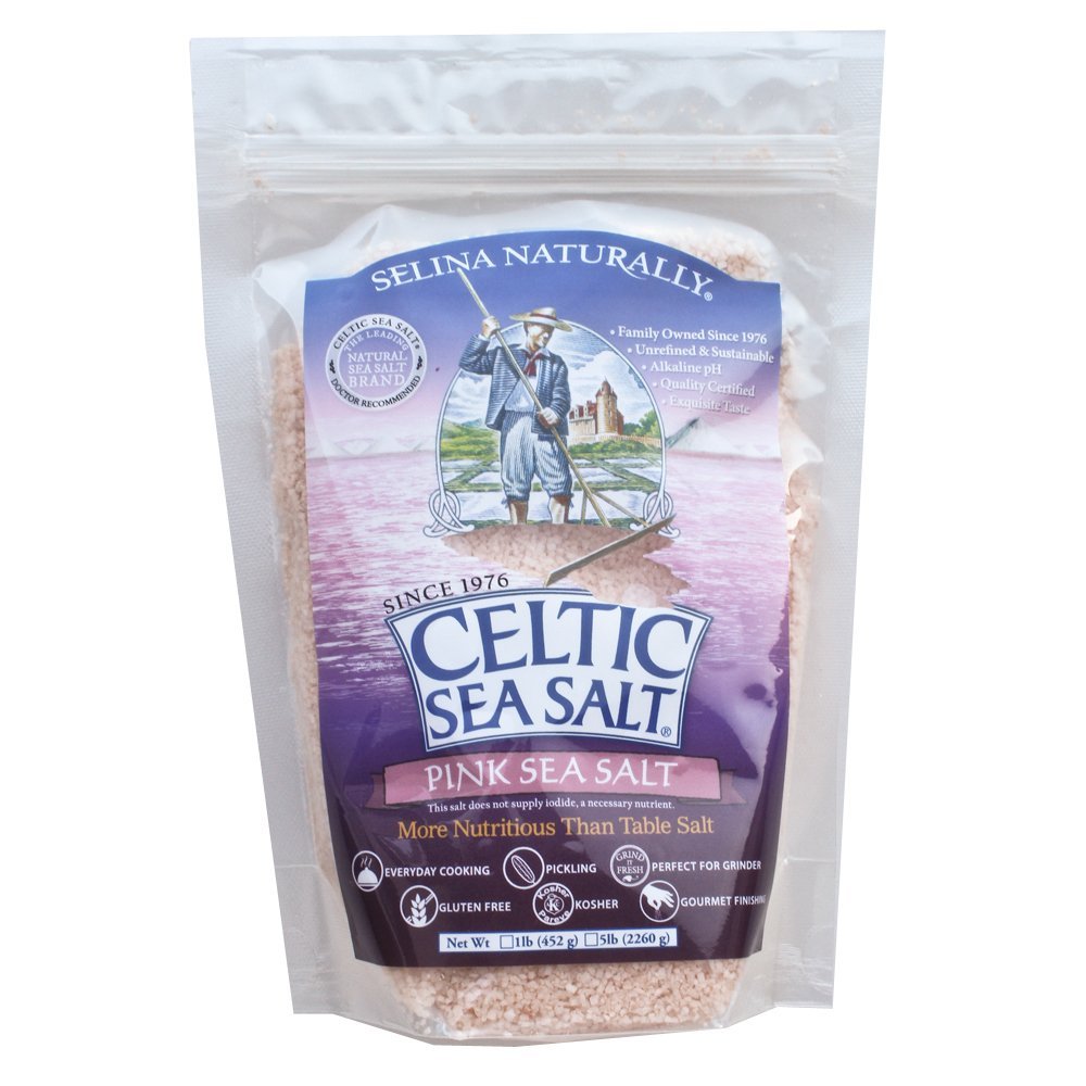 Celtic Sea Salt Pink Sea Salt Bag, 1 Pound Amazon.co.uk Business