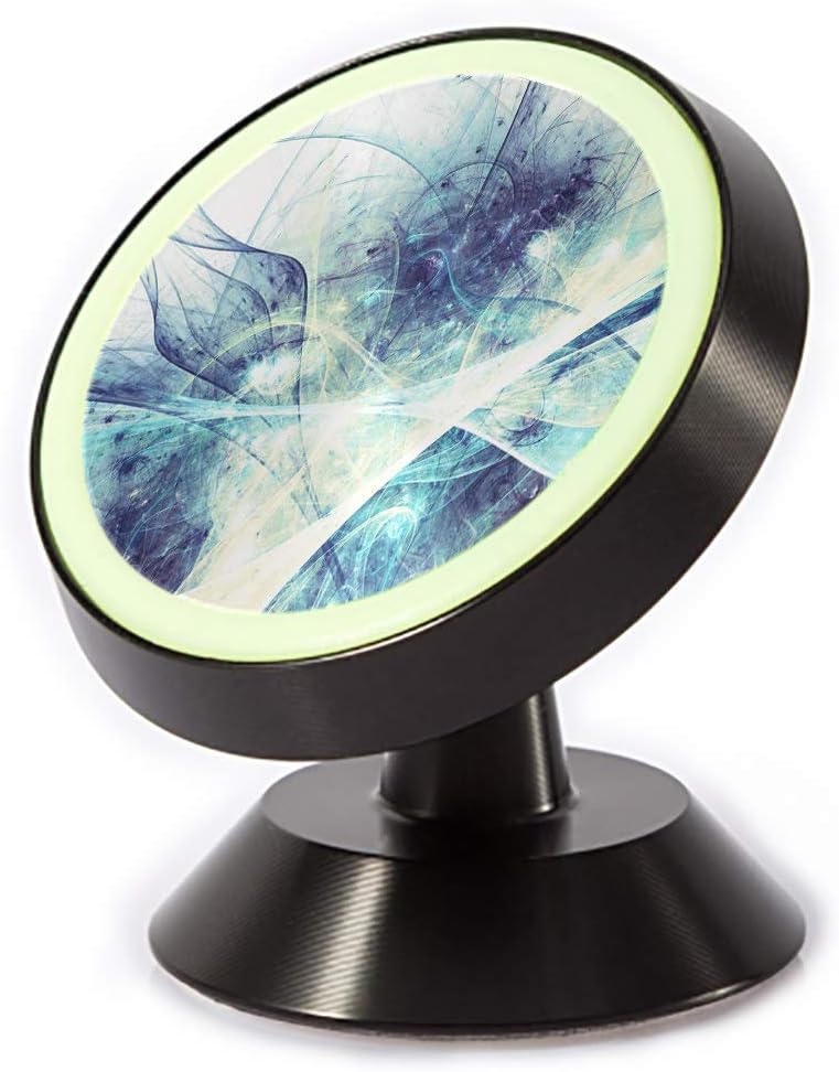 Tinmun Magnetic Phone Car Mount, Abstract Beautiful Bright Blue Color Universal Car Phone Holder for Dashboard