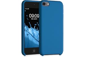 kwmobile TPU Silicone Case Compatible with Apple iPod Touch 6G / 7G (6th and 7th Generation) - Case Soft Flexible Protective Cover - Blue Reef