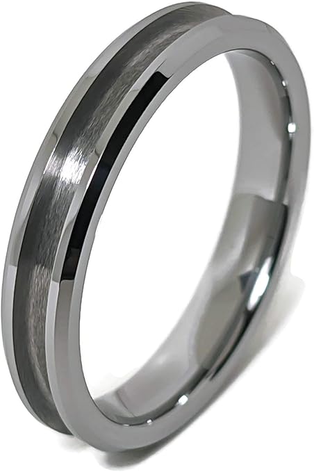 Amazon Com Ring Core Blank For Inlay Ring Jewelry Making 4mm Silver Tungsten 9 5