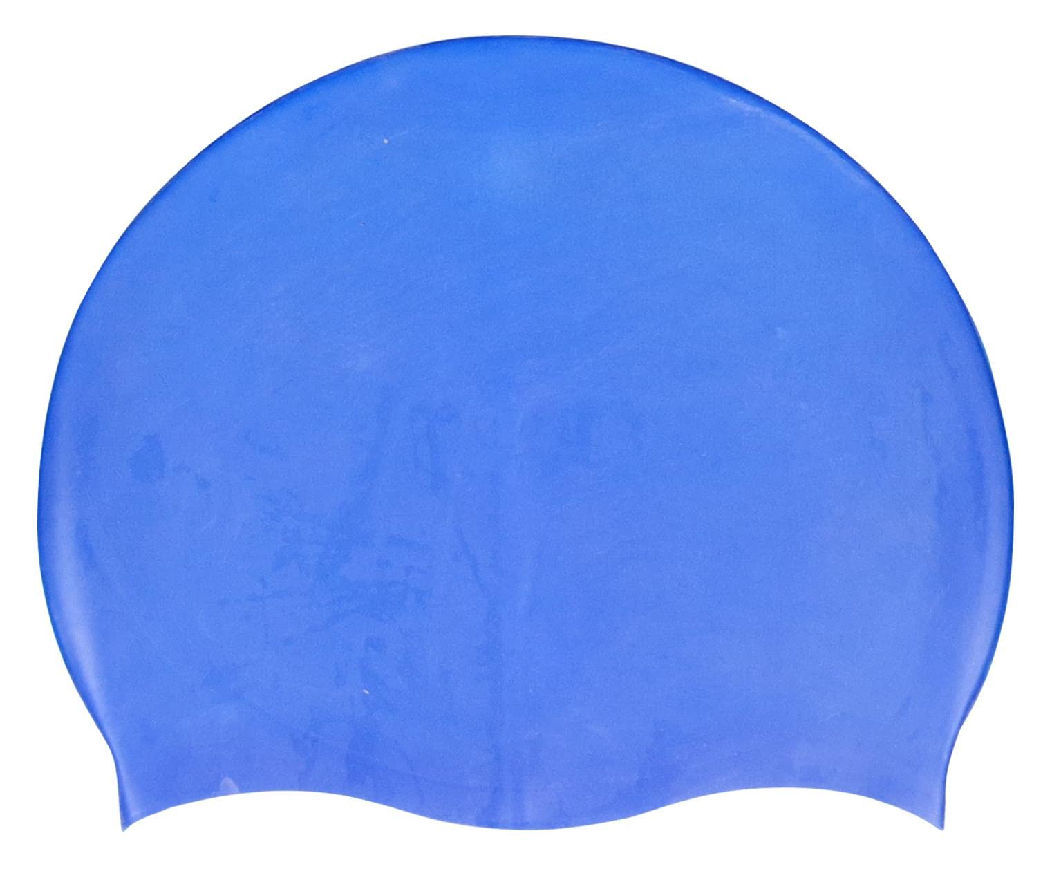 Blue Reef Stretchy Silicone Unisex Women Men One Piece Swimming Hat Swim Cap Plain Unbranded Fluo Dark Pastel Colours One Size Adults 8+ Years Easy Pull On Swim Hat (Blue 2736 BT)