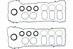 Wollvon Valve Cover Gasket Set VS50805R Lower & Upper Intake Manifold Gasket MS97204 Compatible with Chrysler 200 300 Town & Country Dodge Challenger Charger Jeep Wrangler Ram 1500 ProMaster 3.6L
