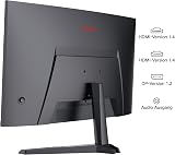 KOORUI 27 Inch Gaming Monitor 1080P Curved 180Hz VA 1ms Adaptive Sync HDMI DP view 2