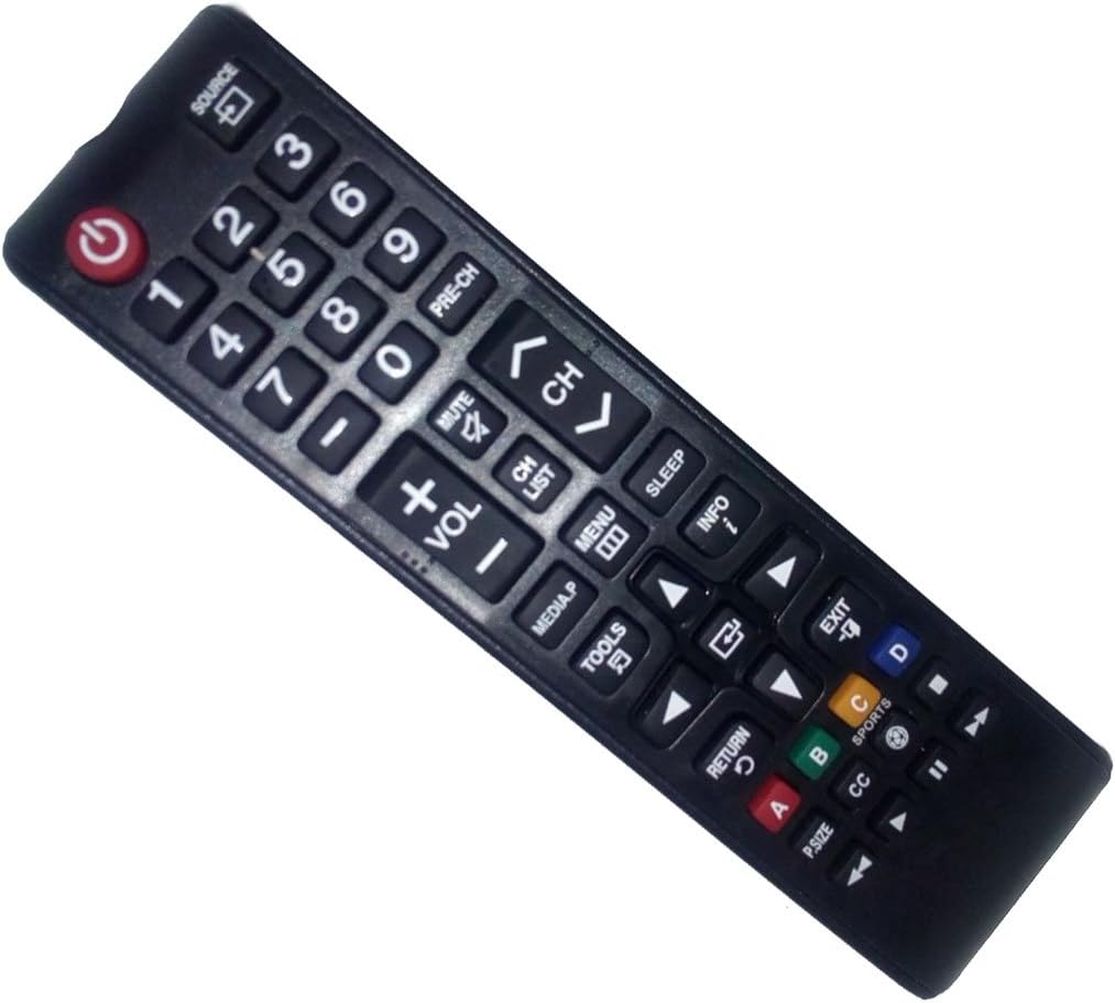 Replaced Remote Control Compatible for Samsung PL43F4500AF AA59-00821A LH40HDPLGA/ZA T24C550 UN39EH5003F UN40H5003AFXZA LCD LED HDTV TV