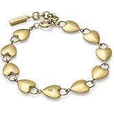 Olivia Burton Jewelry - Women's Classic Locked Heart Bracelet - Stainless Steel, Hypoallergenic - For Everyday Wear - Gift for Her