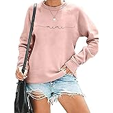 RFBIQI Mimi Sweatshirt Women Funny Letter Print Grandma Gift Pullover Top Nana Casual Crewneck Long Sleeve Tee Shirt