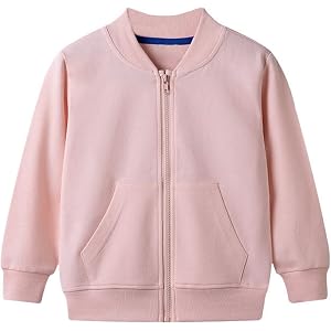 Kids Baby Boys Girls Baseball Jacket Y2K Varsity Jackets Solid Color Zip up Letterman 2026 Fall Fashion Bomber Athletic Coat