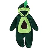 VISGOGO Newborn Baby Halloween Costumes for Girls Boys Long Sleeve Hooded Zipper Jumpsuit Romper Clothes