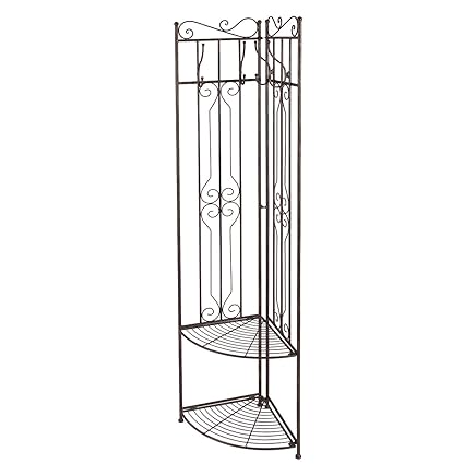 Ambiente Haus 95282 Corner Wardrobe 165 Cm Antique Brown Amazon