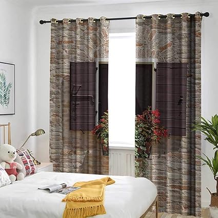 Amazon Com Tuscan Decor Collection Sliding Door Curtain Antique