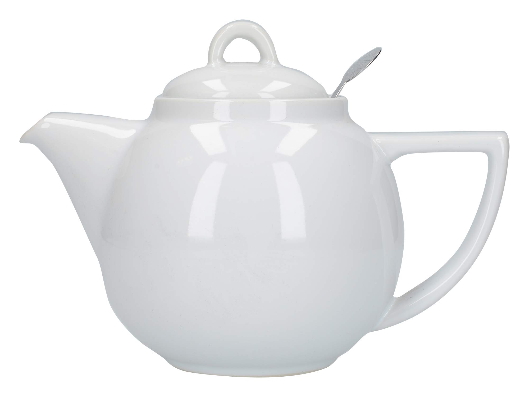 London Pottery Geo Filter Infuser Teapot, Ceramic, White, 2 Cup (650 ml)
