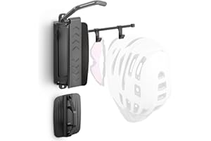 monTEK Swivel Bike Wall Mount, Bike Hangers for Garage, Bike Wall Mount with Two Extra Storage Hooks, Bike Hanger Wall Mount 