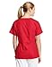 Cherokee Women's Scrubs Flexibles Sporty V-Neck Knit Panel Top, Red, X-Large