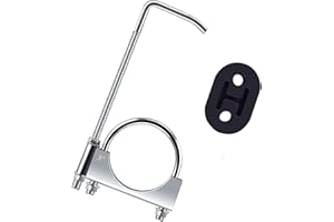 COROTC 1PCS Exhaust Hangers, 3"Exhaust Clamp with Hanger Rear, 304 Stainless Steels Muffler Hanger, Universal Rubber Exhaust Hangers for Car Truck Exhaust Pipe (1Pcs 3 Inch)