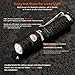 UltraTac K18 Mini Keychain Flashlight, 130 Lumen Waterproof Cree LED Keyring Light with Side Button Switch Including 10180 Rechargeable Battery and Micro USB Cable (K18 Black with Charger)