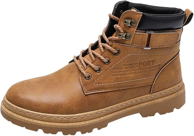 Stivaletti Da Uomo Moda Stile Inglese Comoda Cerniera Laterale Alta Scolpire Scarpe Modello Brogue Amazon It Abbigliamento