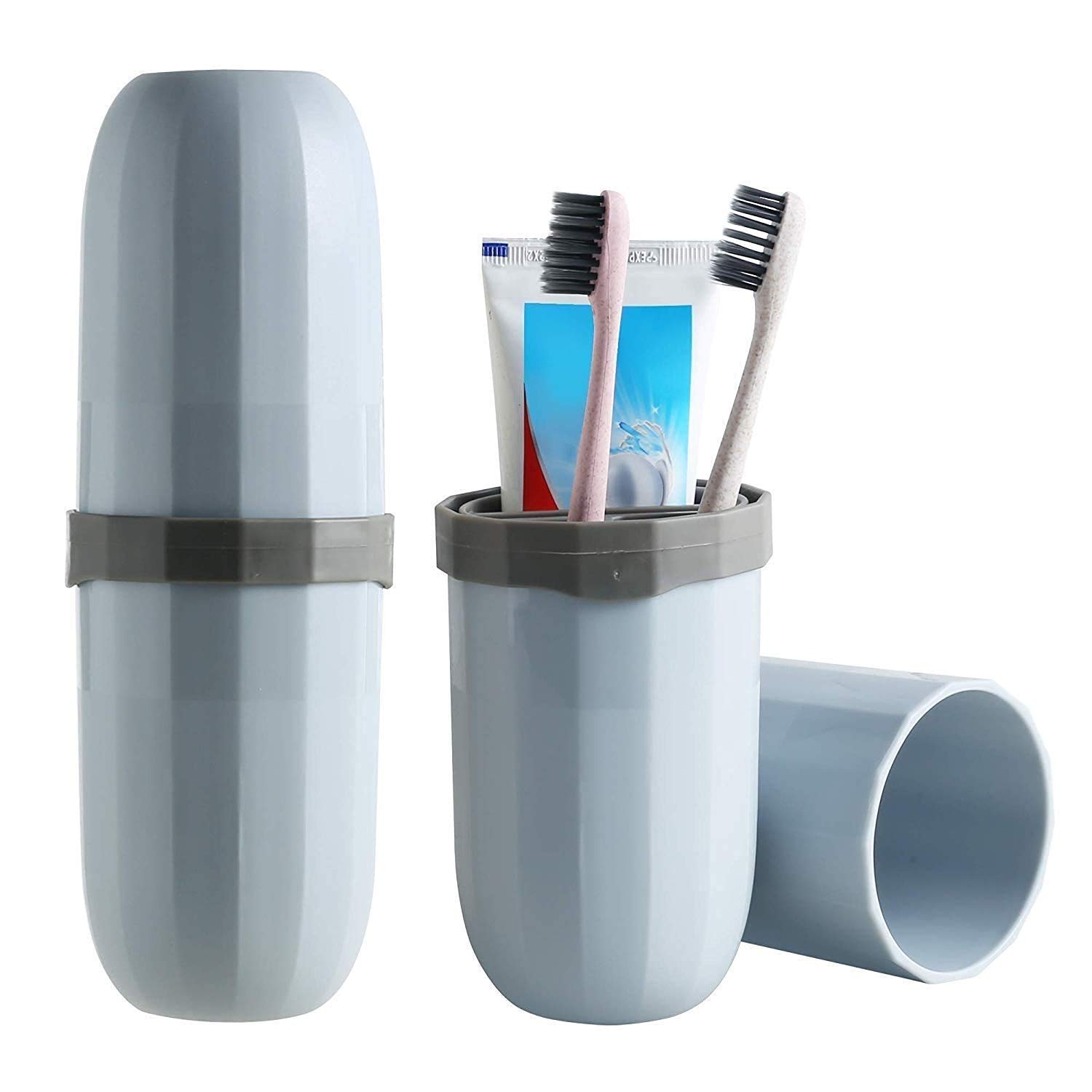 Xenon Venture Plastic Toothbrush and Toothpaste Fork Holder for Travel