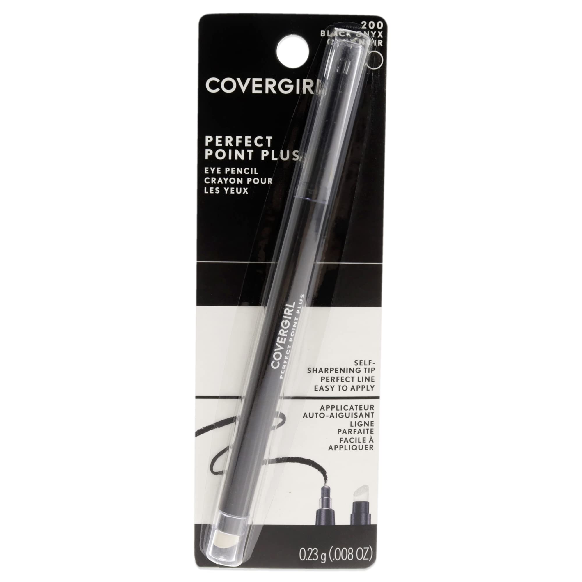 Photo 1 of COVERGIRL Perfect Point Plus Eyeliner Pencil, Black Onyx Pack of 1, Long-Lasting, Versatile Black Eyeliner, Soft Smudging Tip, No Sharpening Needed