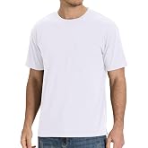 BAMBOO COOL Men's Pocket T-Shirts, Heavy Weight Crewneck Tshirt | Moisture-Wicking Tee Shirts, Crewneck Short Sleeve Casual Tees, Soft Comfortable, Classic Plain, Cooling, Breathable