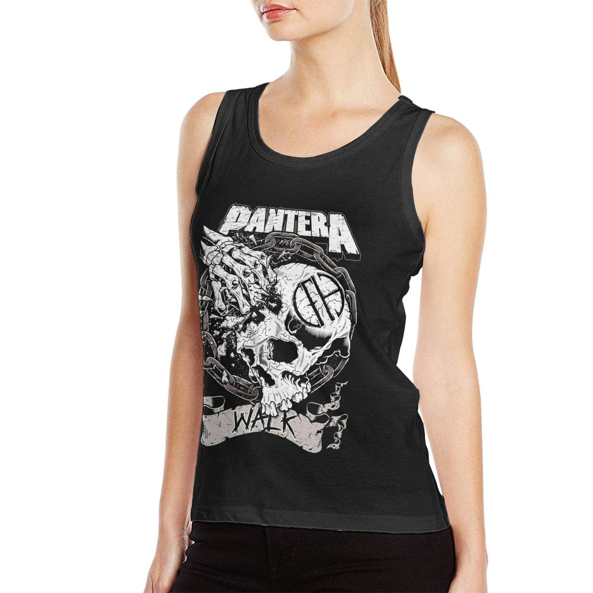 Pantera Womans Running Workouts Clothes Yoga S Black T Shirt