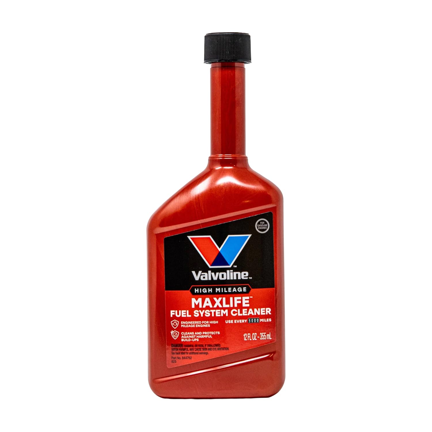 Valvoline MaxLife High Mileage Complete Fuel System Cleaner, Removes Carbon, Gum and Varnish Restores, Performance Improves Efficiency Protects Against Future Buildup, 12oz