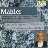 MAHLER SYMPHONIES NOS. 1 AND 4                     image