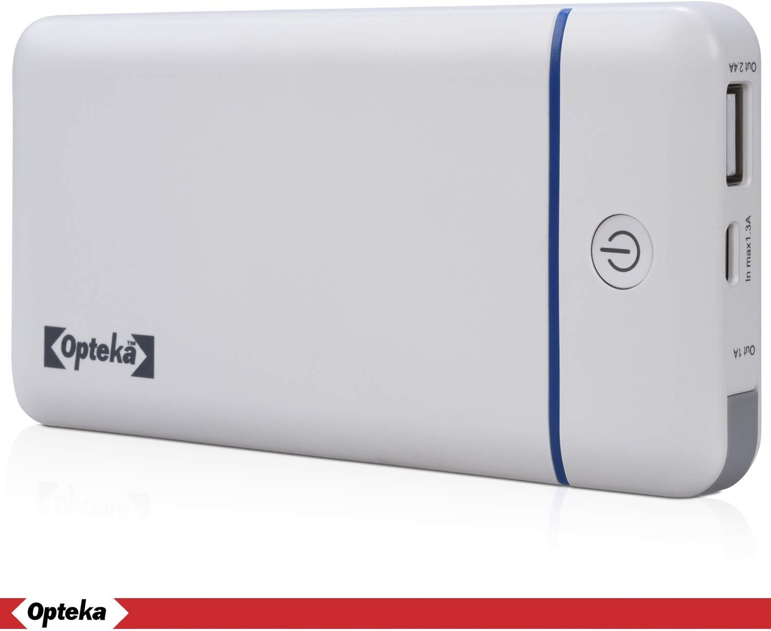 Opteka Ultra Compact & Portable Charging Power External Battery Bank Pack 3.7V with 16200mAh Emergency Phone & Laptop Device Charger with USB Connection & LED Reserve Indicator Light
