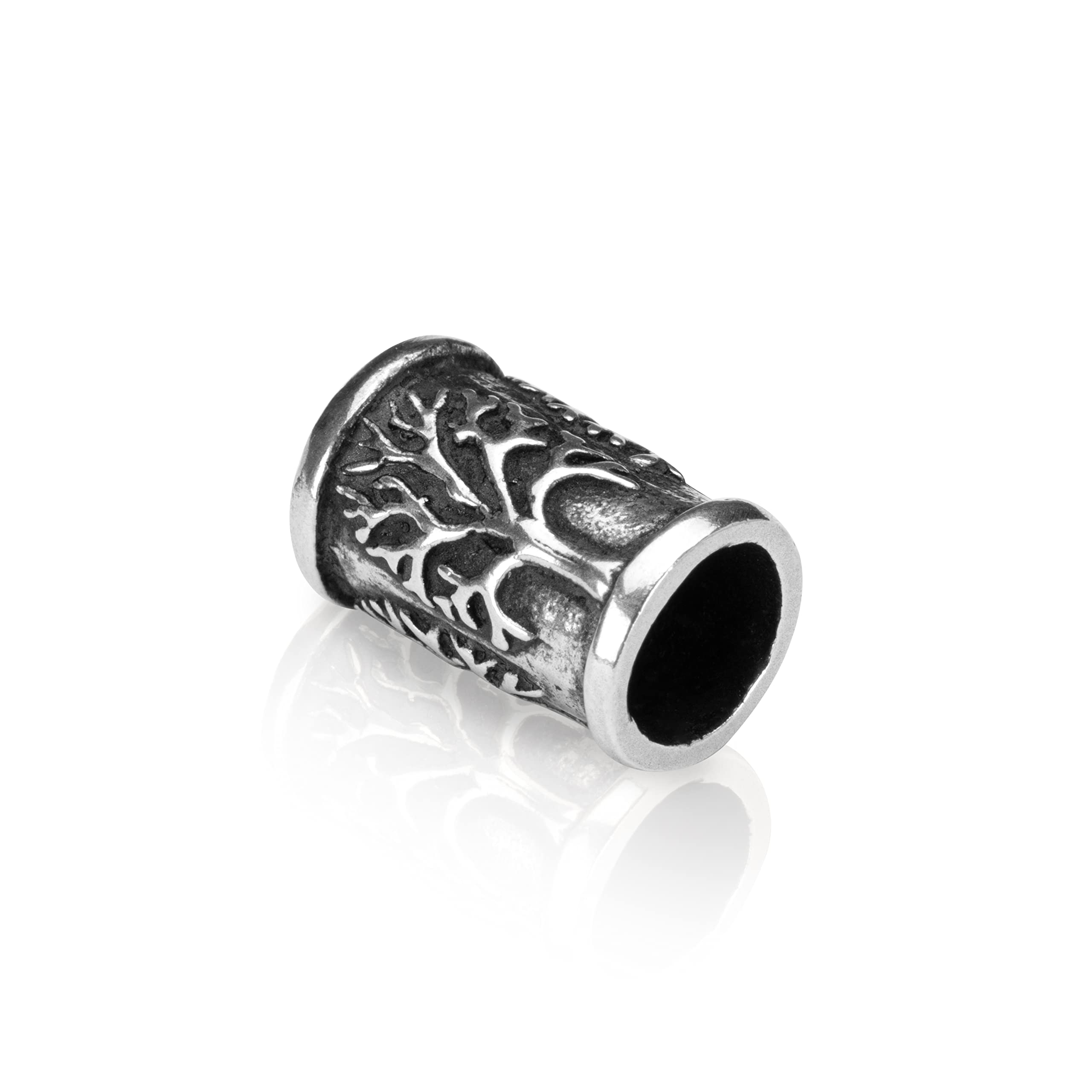 NKlaus beard jewellery tree of life Ø 6mm beard bead 925 Sterling SilverBart jewellery 4314
