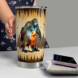 SANDJEST Bigfoot Tumbler Cup 20oz Bigfoot Gifts for