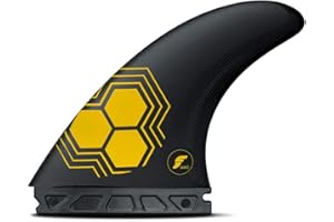 FUTURES Future Fins FAM2 Alpha Thruster Fin Set Carbon-Yellow L