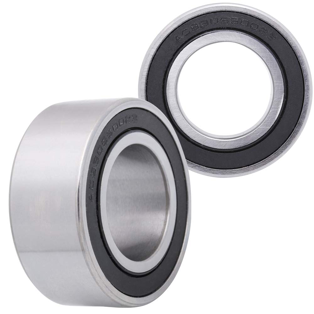 [2Pack] 6006RK Double Row Angular Contact Sealed Ball Bearing 30 mm