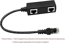 RJ45 Network Splitter Adapter Cable,zdyCGTime 1