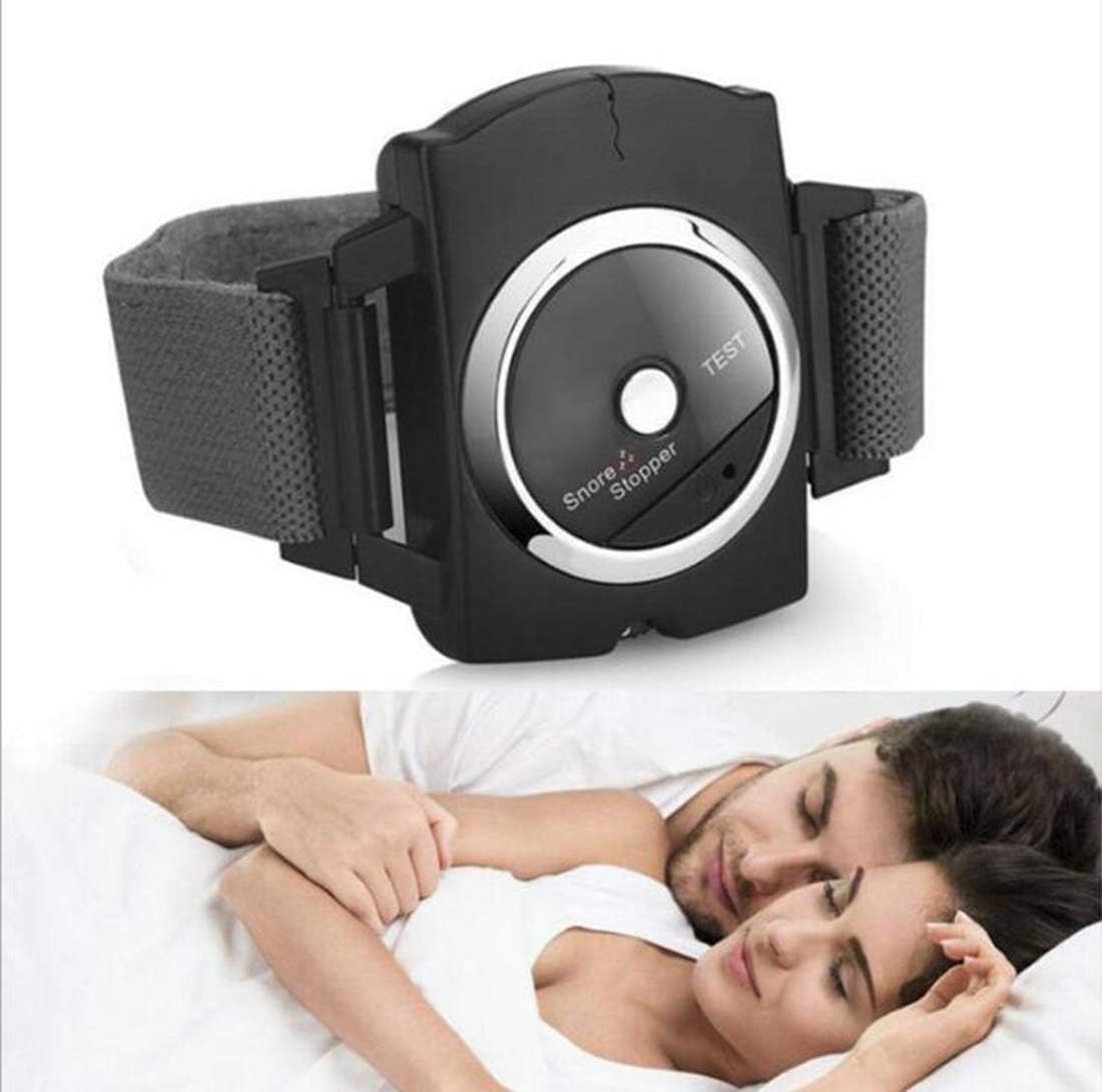 Yinch Infrared Anti Snoring Bracelet Devices Sleep Connection Snore Stopper Wristband Intelligent Snoring Solution Good Sleep Aid Retainer for Men and Women (1 Pack Black Blue): Health & Personal Care