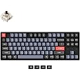 Keychron K8 Pro QMK/VIA Wireless Mechanical Keyboard, Hot-Swappable Aluminum Frame TKL Custom Programmable Keyboard with RGB Backlit, Gateron G Pro Brown Switch for Mac Windows Linux