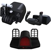 Honeycomb Aeronautical PC Flight Simulator Complete Bundle (3 Items) | Alpha LITE Yoke, Bravo LITE Throttle, and Charlie Pedals Bundle