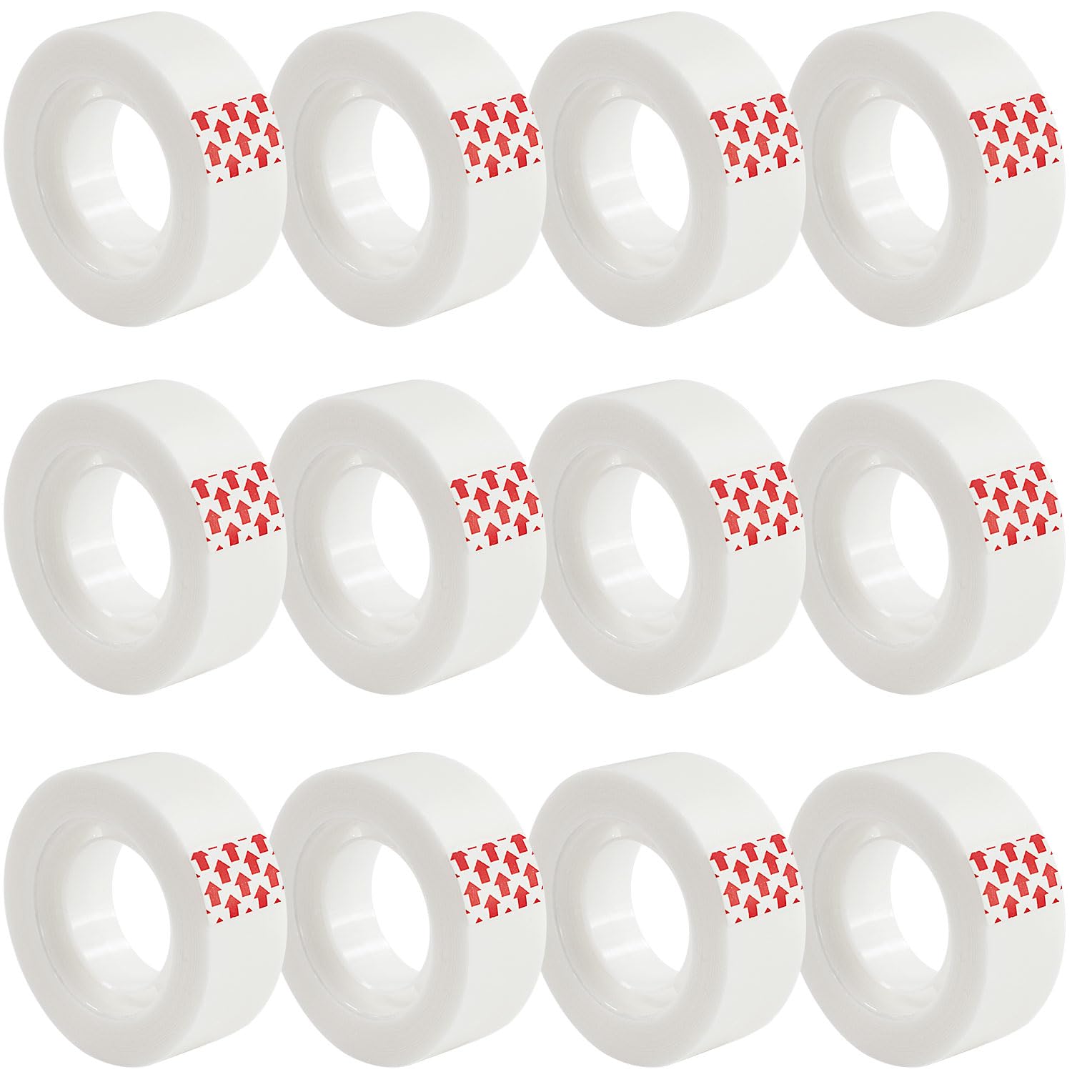 Photo 1 of ***MISSING 1 ROLL***BUOFPK Invisible Tape,12 Rolls Tape Refills Bulk, Writable Tape 3/4 X 1000 Inches, Matte Transparent Tape for Dispenser, School Office Home Supplies for Labeling Gift Wrapping,Craft