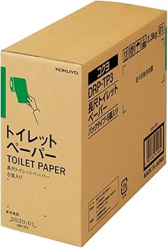 Amazon Co Jp コクヨ 防災 トイレットペーパー 長尺 0m 6ロール パック加工 Drp Tp3 文房具 オフィス用品