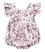 SEVEN YOUNG Newborn Baby Girls Floral Print Backless Romper Infant Kids Jumpsuit Outfit Playsuit Clothes