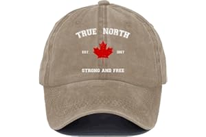 True North Strong and Free Hat Canada Strong Cap Men Women(Khika) - q213 Black