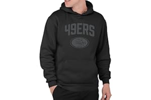 Junk Food NFL Unisex Adult Blackout Pro Team Logo Hooded Fleece Sweatshirt