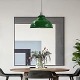 LEDSone Retro Green Metal Ceiling Lampshade 29cm Easy Fit Pendant Light view 3