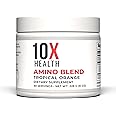 10X Health Amino Blend Tropical Orange - Contains EAA and BCAA Amino Acids Supplement - Essential Amino Acids Powder for Men and Women, Pre and Post-Workout Amino Energy Boost - 30 Servings