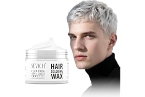 SEVICH Temporary Hair Color Wax White for Kids Women Men,Natural Instant Hair Wax Color,Premium Non Greasy,Easy to Wash,Trave
