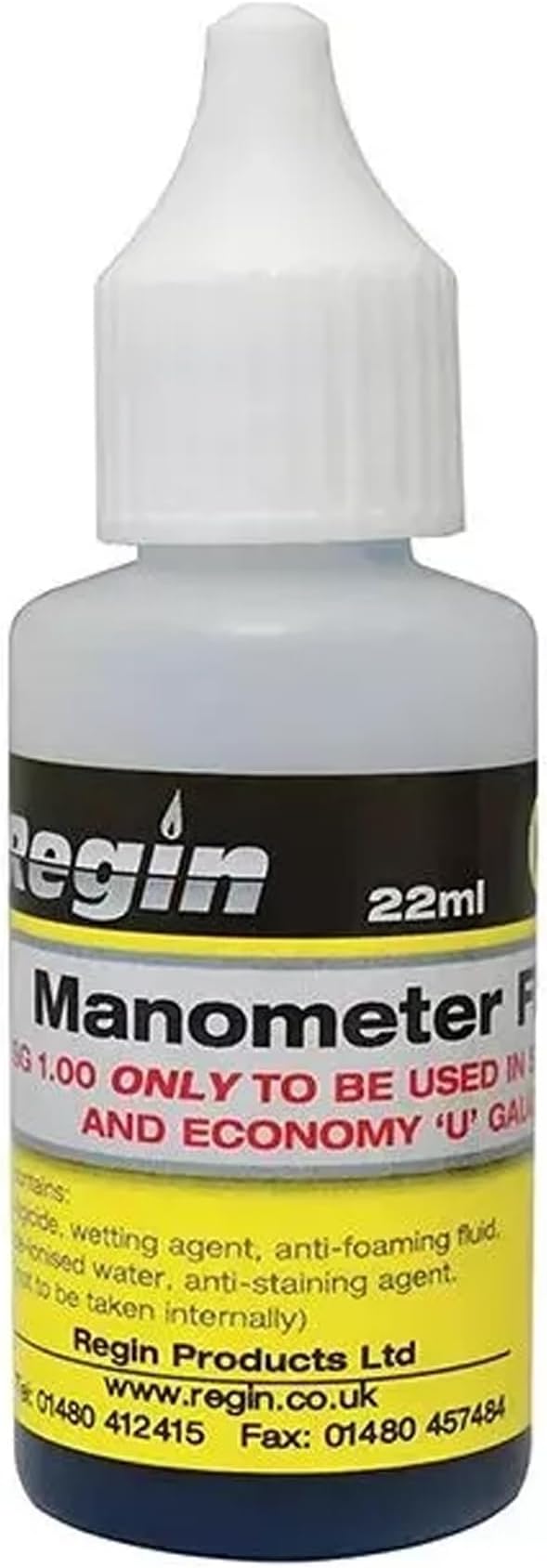 Regin REGU45 Manometer Fluid 22ml for U Gauges