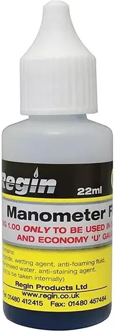 Regin REGU45 Manometer Fluid 22ml for U Gauges