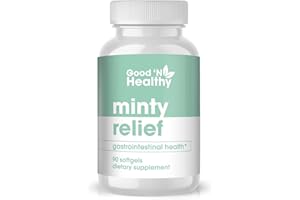 Good 'N Healthy Minty Relief Peppermint Oil Supplement for Natural Digestive Relief and Comfort, 90 Softgels
